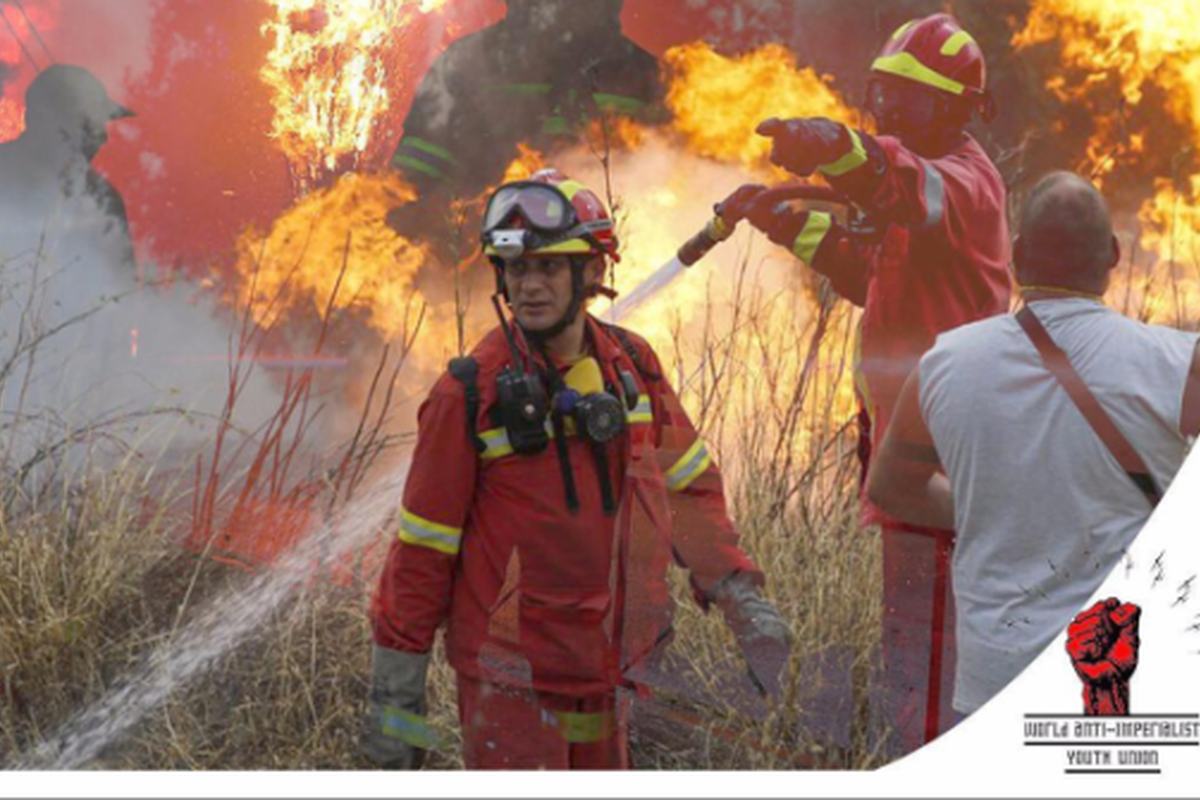 Firefighters battling the 2018 wildfires in Greece