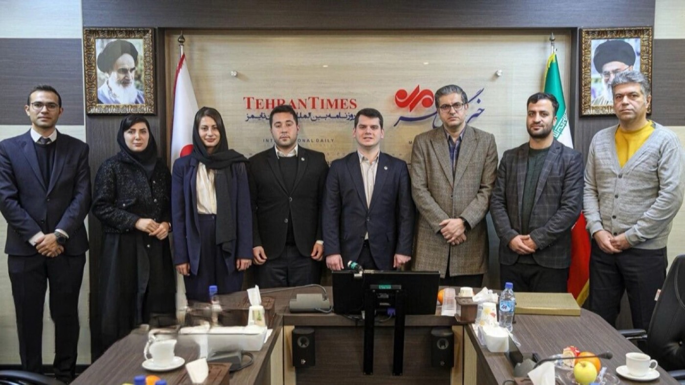 The WAYU and TGB delegation at a meeting in Tehran