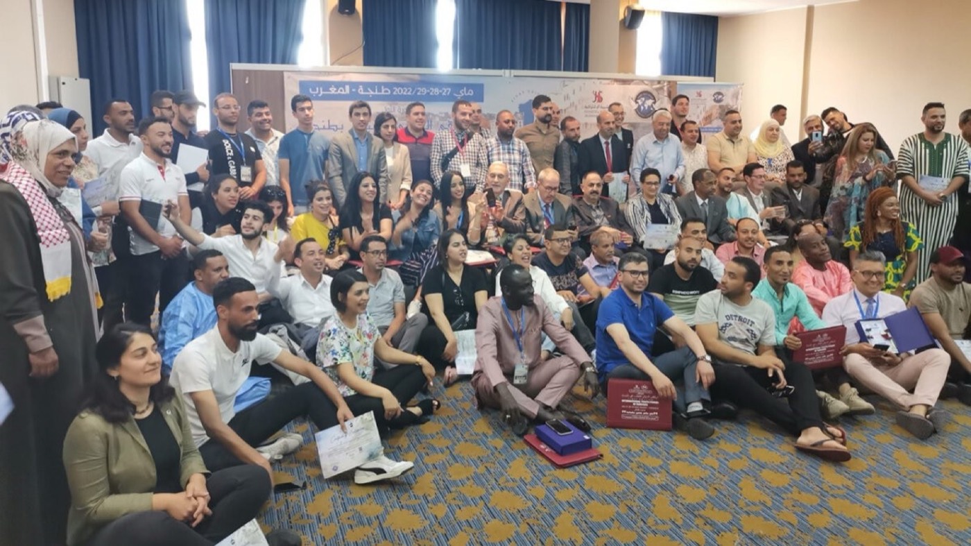 Participants of the International Youth Forum in Tangier, Morocco