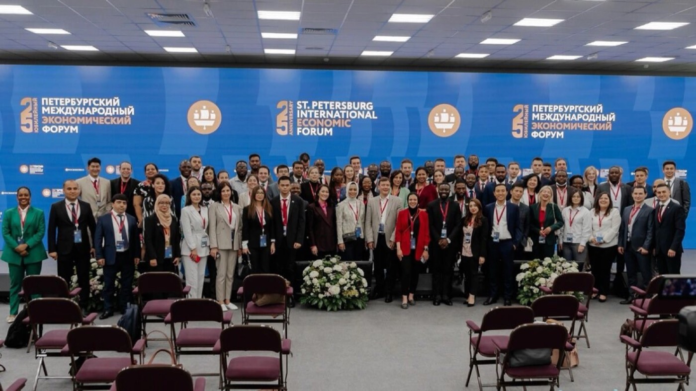 Young participants of the St. Petersburg International Economic Forum 2022